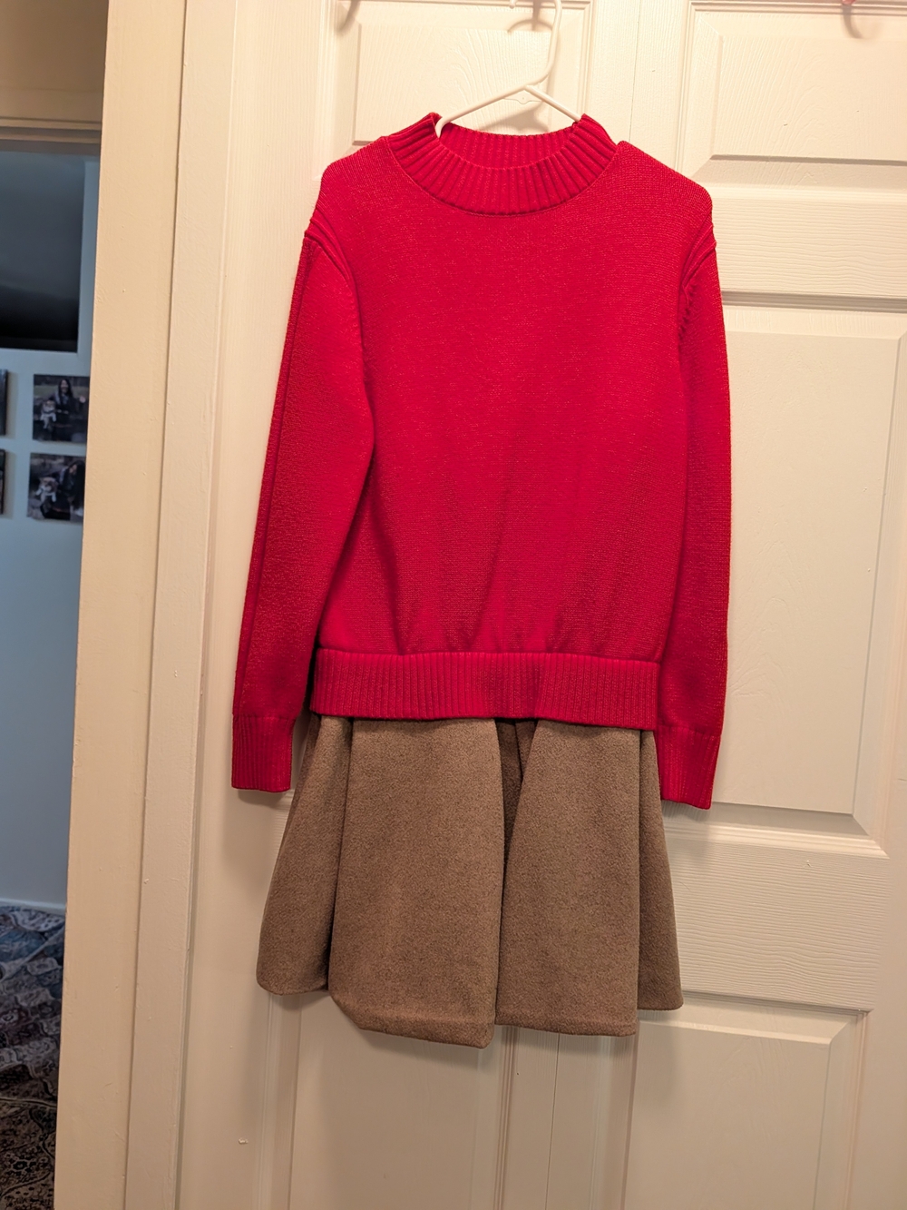 Mare Mare Twofer Red Sweater Dress